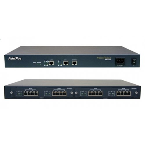 Фотография товара 'AddPac Шлюз VoIP, укомплектованный 2 модулями FXS8, FXS4O4 ADD-AP2120-12S/4(O)'